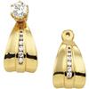Image 1 : 14k GOLD DIAMOND EARRING JACKETS (58096)