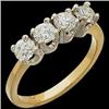 Image 1 : GOLD WEDDING BAND 4 DIAMONDS ONE CARAT! (58164)