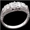 Image 1 : ANTIQUE STYLE PLATINUM DIAMOND WEDDING BAND (58420)