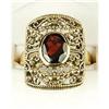 Image 1 : Antique Style Yellow Gold Garnet Ring (58949)