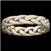 Image 1 : 14K GOLD HANDWOVEN WEDDING BAND SZ 7 (59071)