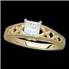 Image 1 : 14K Engagement Ring PRINCESS DIAMOND .75 CTS! (60635)