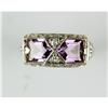 Image 1 : ANTIQUE STYLE RING AMETHYSTS W FILIGREE (61192)