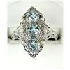 Image 1 : ANTIQUE STYLE RING BLUE TOPAZ FILIGREE (61472)