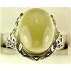 Image 1 : ANTIQUE Style RING PERIDOT 10.50 CARATS FILIGREE  (61492)