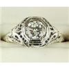 Image 1 : ANTIQUE Style RING w WHITE SAPPHIRE = .80 CARATS (61531)