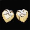 14k Gold Heartshaped Earrings (61953)