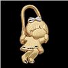 14k Gold Charm Pendant Girl  (61975)