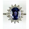 Image 1 : 8.25 CARAT TANZANITE RING w DIAMONDS (61994)
