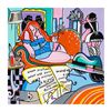 Image 1 : Rina Maimon, "Maid Service" Original Acrylic Painting on Canvas; Hand Signed and