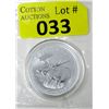 Image 1 : 1 Oz. .9999 Fine Silver 2012 Moose Coin In Capsule