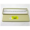 Image 2 : 6.84 CTW White Topaz & Diamond Tennis Bracelet