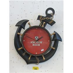 Anchor Beer Wall Clock - 16" x 20"