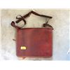 Image 1 : Brown Leather Laptop Bag with Shoulder Strap