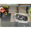 Image 1 : 4 New Black Stacked Wall Shelves - Angled Design