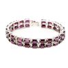 Image 2 : Natural Pink Raspberry Rhodolite Garnet 172 Ct Bracelet