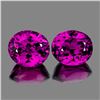 Image 1 : Natural Magenta Purple Rhodolite Garnet Pair -Untreated