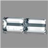 Image 1 : Natural Diamond White Aquamarine Pair 9.5x6 MM {VVS)