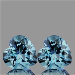 Natural Santa Maria Blue Aquamarine Pair{Flawless-VVS1}