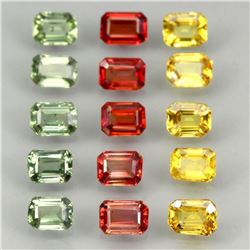 Natural Fancy Sapphire 4x3 MM - 15 Pcs