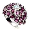 Image 2 : Natural Pink Raspberry Rhodolite Garnet Ring