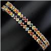 Image 1 : NATURAL FANCY COLORS SAPPHIRE DOUBLE BRACELET