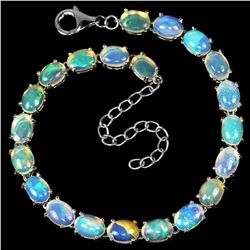 Natural Ethopian White Opal Bracelet