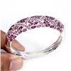 Image 2 : Natural Pink Raspberry Rhodolite Garnet Ruby Bangle