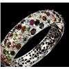 Image 2 : Natural Unheated Multi Color Tourmaline Bangle
