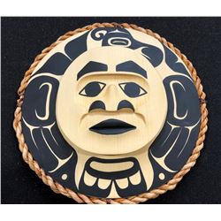West Coast Native Moon Mask with Thunderbird Spirit