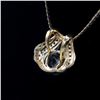 Image 4 : Beautiful 6.12 Ct Swiss Blue Topaz Diamond Pendant