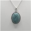 Image 2 : BEAUTIFUL 22.5 CT BLUE TURQUOISE PENDANT
