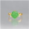 Image 1 : Lovly Hand Carved 5.45 Ct Jade Rose Ring
