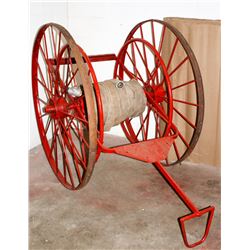1890- 1910 ANTIQUE RED FIRE HOUSE CART