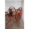Image 3 : 1890- 1910 ANTIQUE RED FIRE HOUSE CART