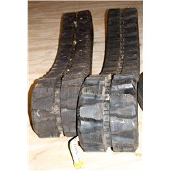 NEW SET OF HEAVY DUTY MINI EXCAVATOR RUBBER TRACKS;