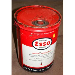 VINTAGE ESSO IMPERIAL LUBRICANTS  5 GALLON PAIL