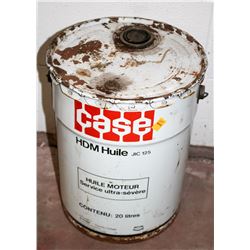 VINTAGE CASE 20 LTR MOTOR OIL PAIL