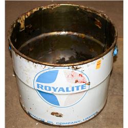 VINTAGE ROYALITE OIL COMPANY 25LBS PAIL