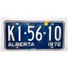 Image 1 : VINTAGE ALBERTA 1972 LICENSE PLATE- BLUE