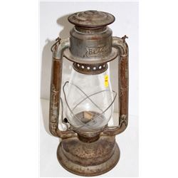 ANTIQUE BEACON LARGE OIL LANTERN