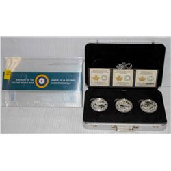 2016 SET OF 3 $20 WWII AIRCRAFT COIN SET