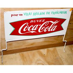 ANTIQUE COCA COLA PORCELAIN ON METAL SIGNAGE