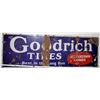 Image 1 : ANTIQUE GOODRICH TIRES LARGE PORCELAIN ON METAL SIGN