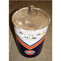 ANTIQUE GULF TRANSMISSION LUBE 5 GALLON PAIL