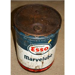 VINTAGE ESSO IMPERIAL MARVELUBE 5 GALLON PAIL