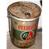 Image 1 : ANTIQUE B A PEERLESS HD MOTOR OIL 5 GALLON PAIL