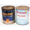Image 1 : LOT OF 2 COLLECTIBLE SHELL ZONE & FIRESTONE ANTI-