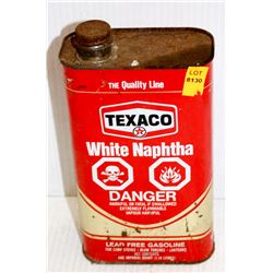COLLECTIBLE TEXACO WHITE NAPHTE 1QT TIN