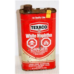 COLLECTIBLE TEXACO WHITE NAPHTE 1QT TIN
